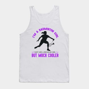 Badminton Girl Tank Top